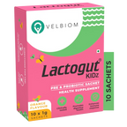 Velbiom Lactogut Kidz Probiotics Powder Sachets - Orange Flavor | Grocsy