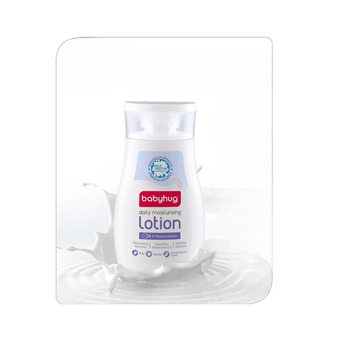 Babyhug Milk Protein Formula Daily Moisturising Milky Lotion | Grocsy