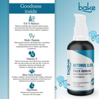Bake 0.6% Retinol Mid Strength Face Serum With 2% Multi Peptide & Vitamin E | Grocsy