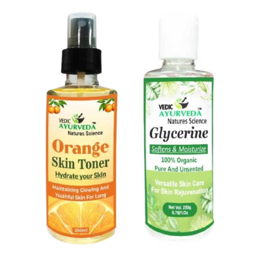 VedicAyurveda Orange Skin Toner With Glycerine | Grocsy
