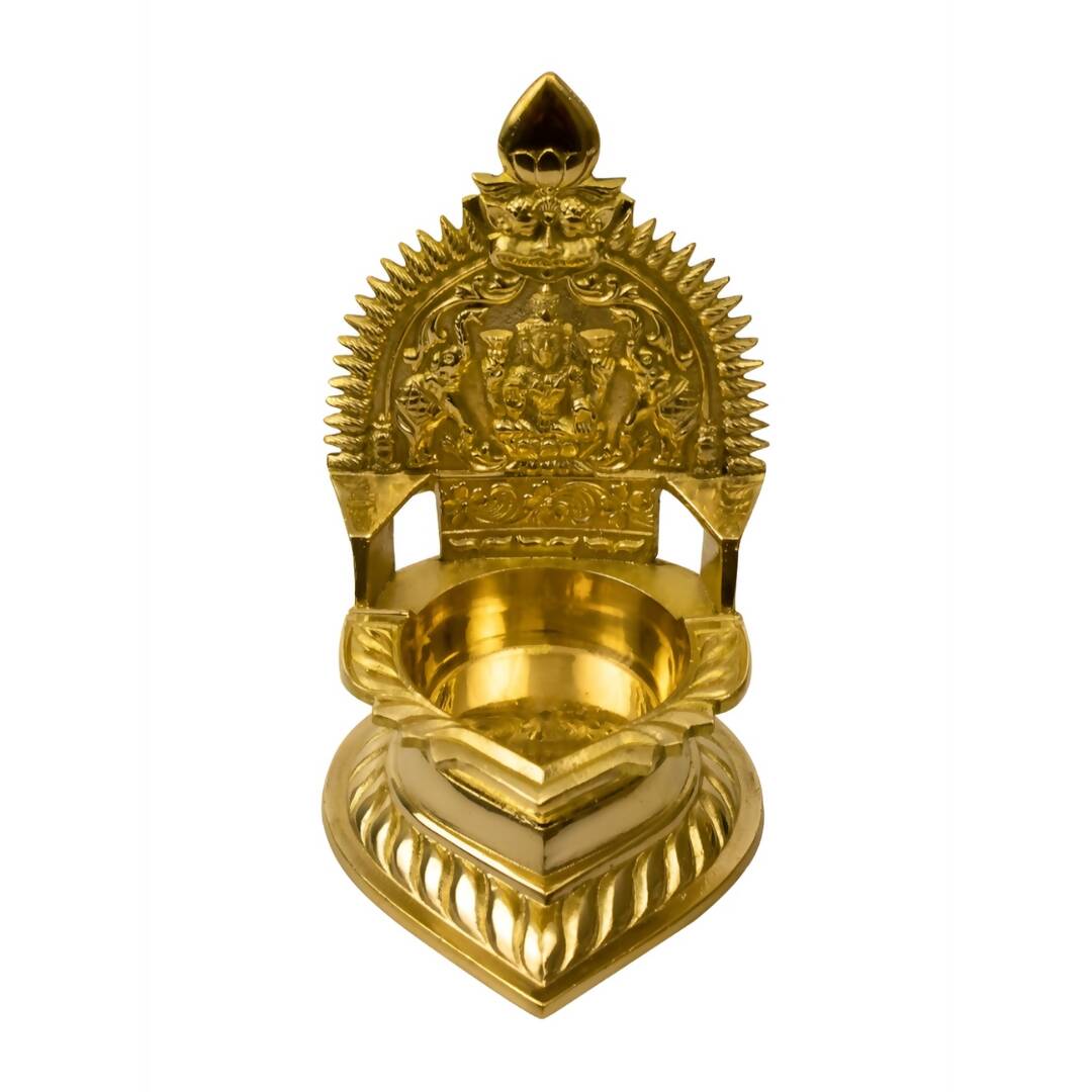Spillbox Gold-Toned Brass Kamachi Diya Pooja Essential | Grocsy