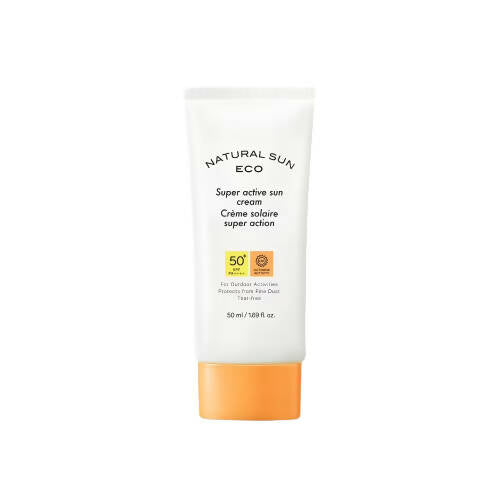 The Face Shop Natural Sun Eco Super Active Sun Cream - Korean Skincare | Grocsy