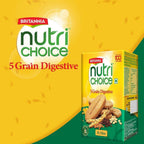 Britannia NutriChoice 5 Grain Digestive Hi-Fibre | Grocsy