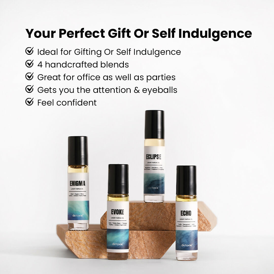 Detoxie Luxury Parfum Oil (Attar) Combo | Grocsy