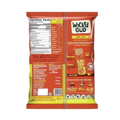 WickedGud Penne Pasta Semolina | Grocsy