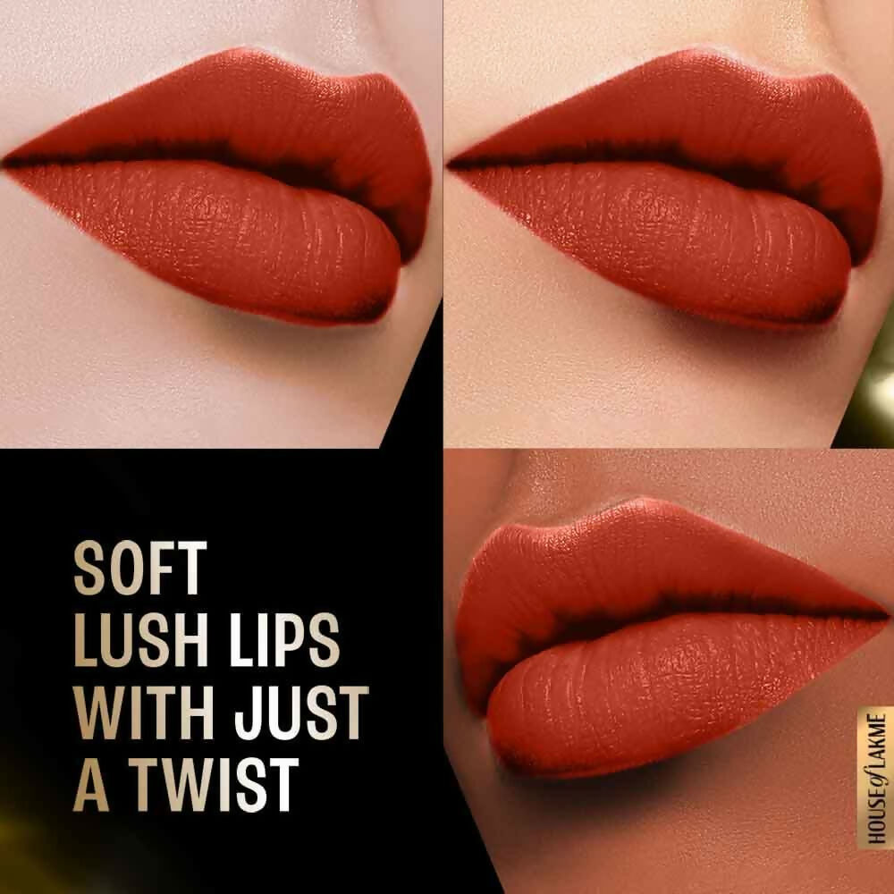 Lakme Forever Matte Lipstick, Made With French Rose Oil Extracts - Red Orchid | Grocsy