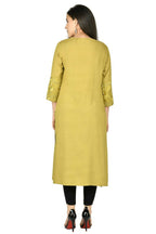 Joban Fashion Mehendi Cotton Rayon Kurta Set | Grocsy