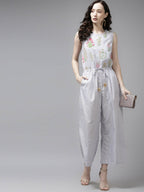 Ahalyaa Women's wear trendy Jumpsuit - Blue | Grocsy