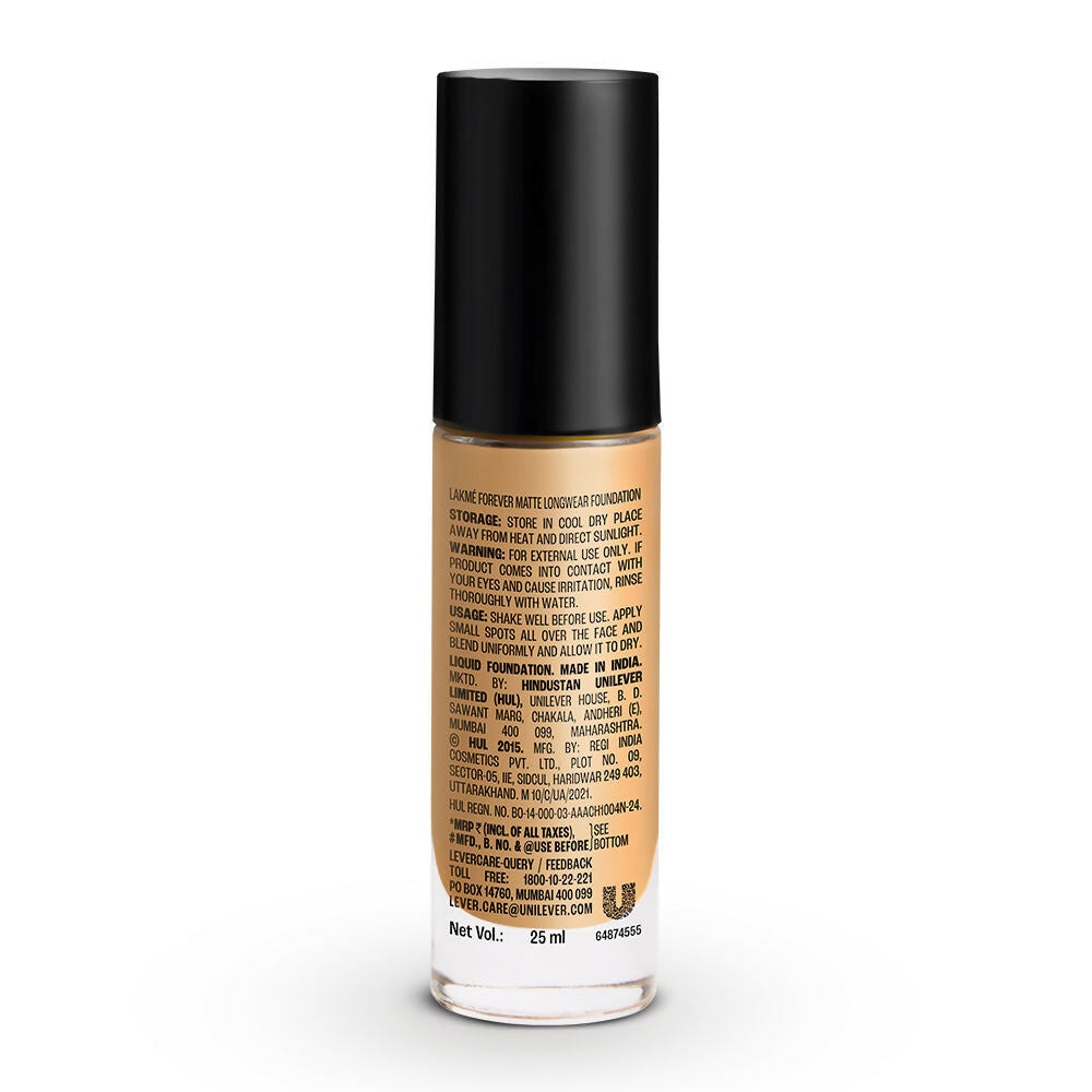Lakme Forever Matte Longwear Foundation - Warm Creme | Grocsy