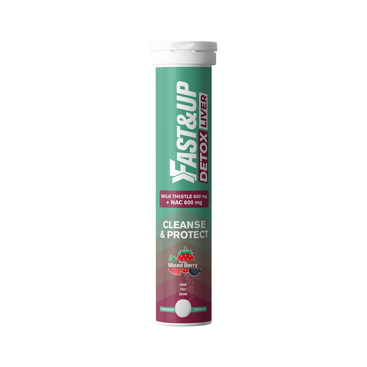 Fast&Up Liver Detox - Daily Liver Cleanser Drink Milk Thistle + NAC Tablets | Grocsy