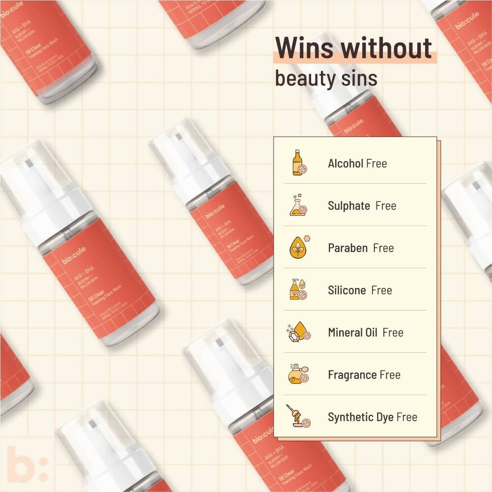 Biocule Oil Clear Foaming Face Wash | Grocsy