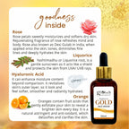 Globus Naturals Gold Radiance Anti Ageing & Brightening Face Serum, Suitable For All Skin Types | Grocsy