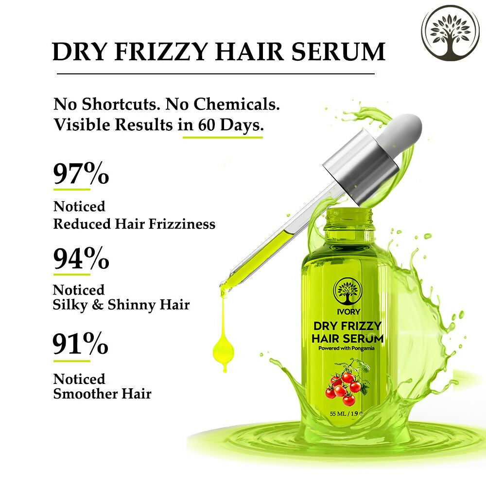Ivory Natural Dry Frizzy Hair Serum Moisturizes Dry Strands, Detangles Hair | Grocsy