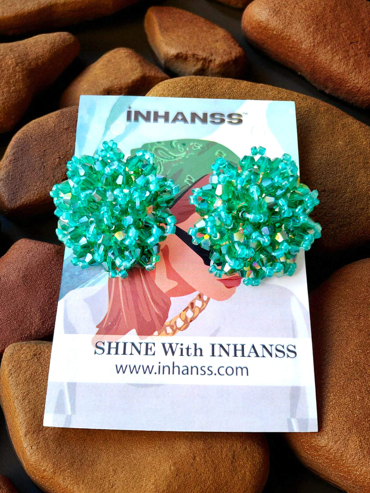 Inhanns Premium Everyday Studs - Sea Green 2 | Grocsy