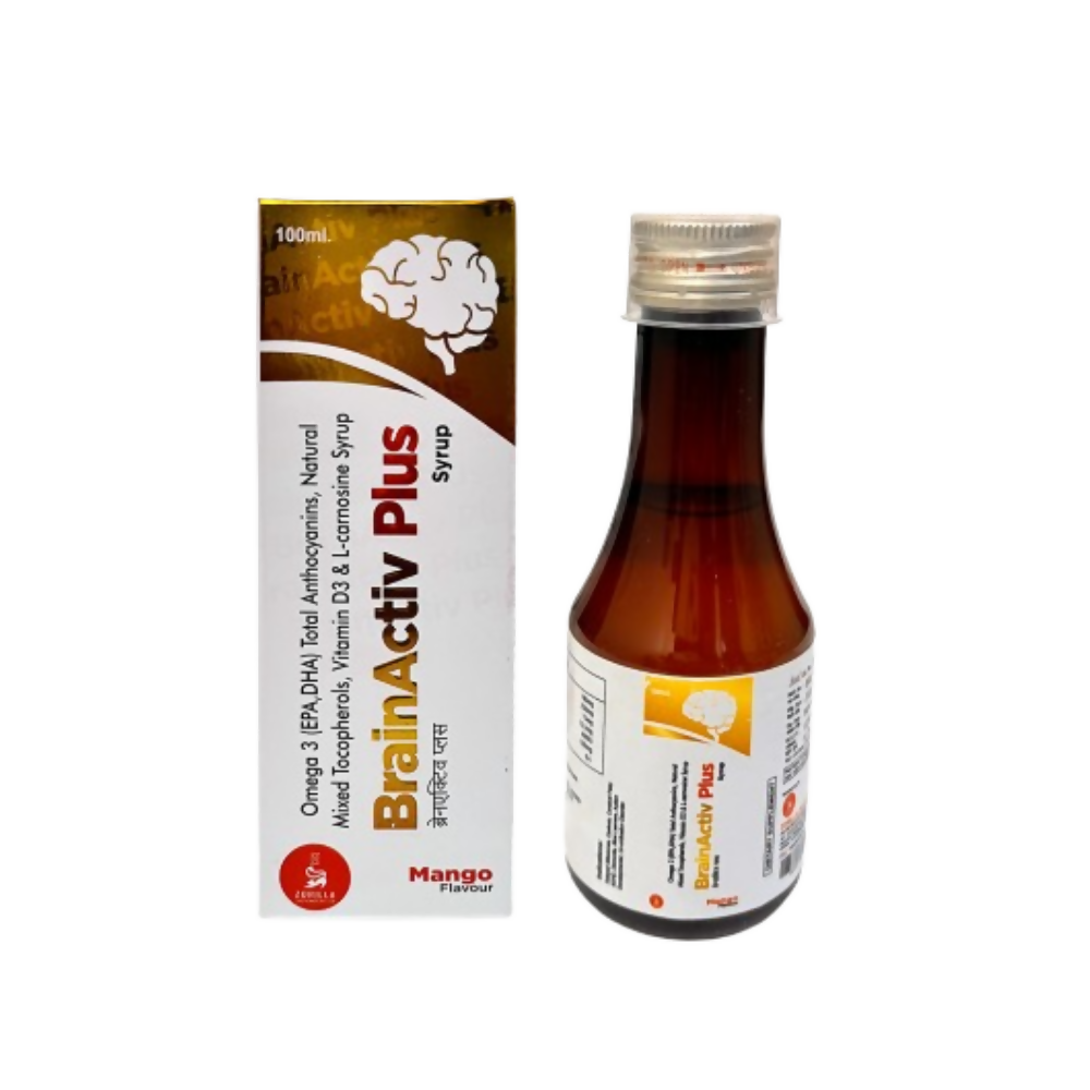 Zorilla Life Science BrainActiv I Plus Syrup I Omega 3 (EPA,DHA) | Grocsy