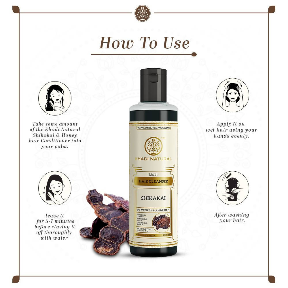 Khadi Natural Shikakai Herbal Hair Cleanser | Grocsy
