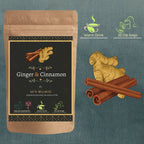 Satvi Wellness Ginger Cinnamon Tea | Herbal Tea | Grocsy