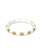 Golden Bangles (White) - Ruby Raang | Grocsy