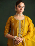 Indo Era Women Embroidered Regular Sequinned Kurta with Trousers & With Dupatta | Grocsy