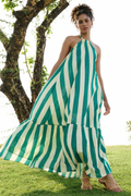 Aayaa Designer Printed Full Flared Gown - Multi Color | Grocsy