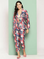 Ahalyaa Women's Traditional Wear Co-ods - Blue | Grocsy