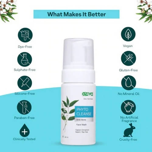 OZiva Phyto Cleanse Anti-Acne Facewash | Grocsy