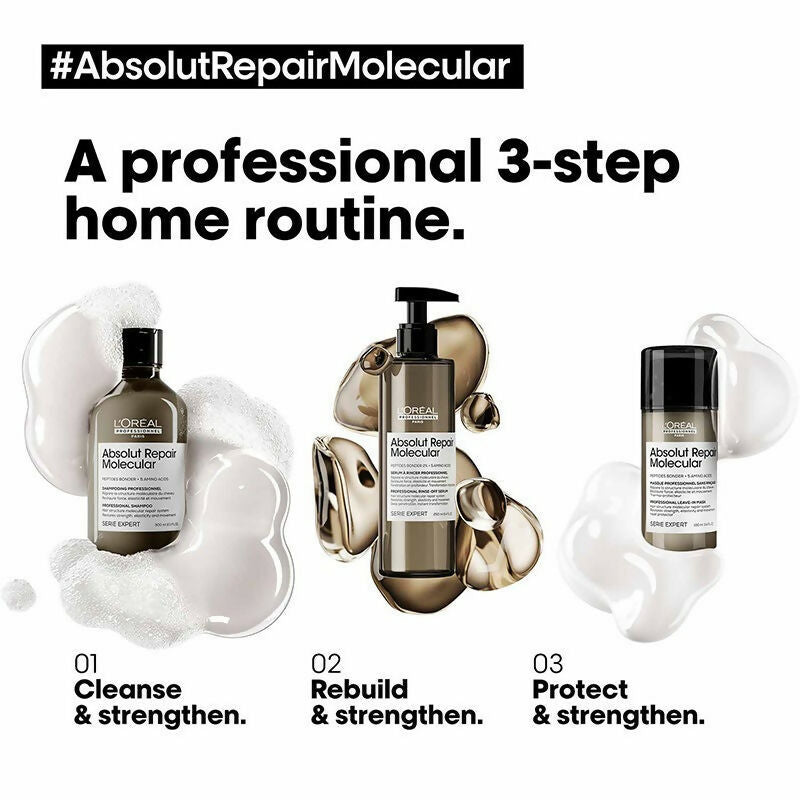 L'Oreal Paris Absolut Repair Molecular Sulfate-Free Deep Repairing Shampoo | Grocsy