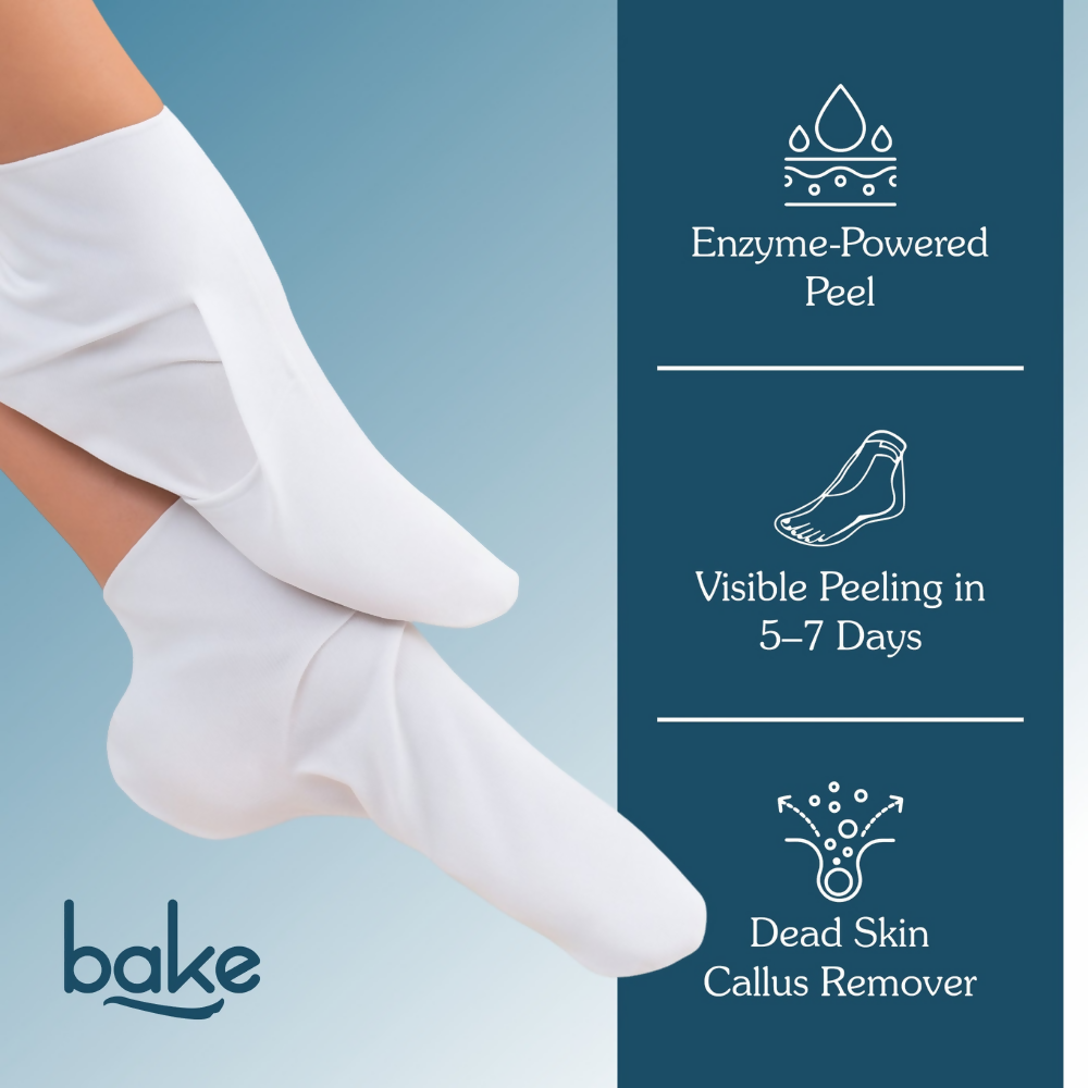 Bake AHA + BHA Peeling & Exfoliating Foot Mask | Grocsy