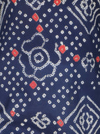 Aramya Straight Soft Cotton Bandhani Print Women's Kurta - Blue | Grocsy