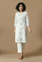 Joban Fashion White Cotton Kurta Set | Grocsy