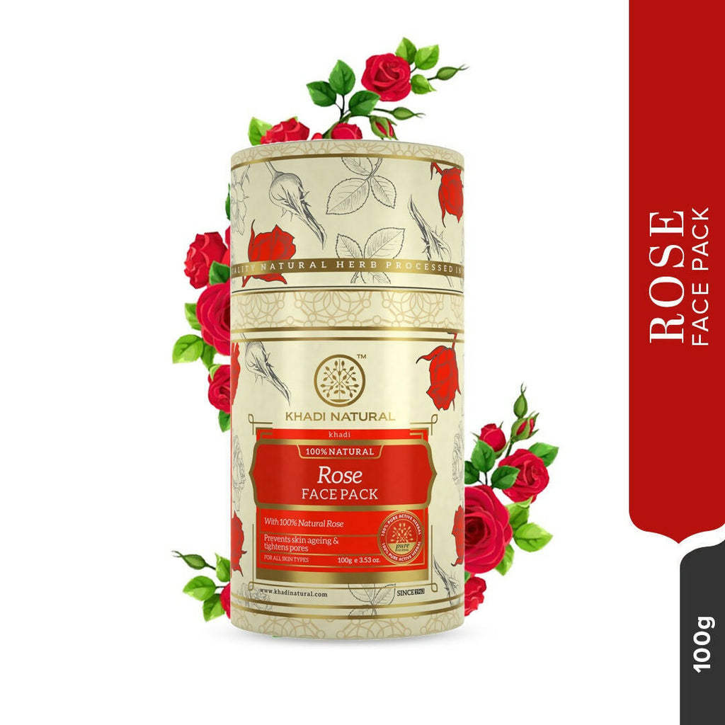 Khadi Natural Rose Face Pack | Grocsy