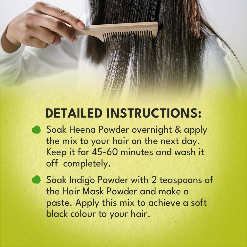 Veda Natural Colors For Black Hair - Henna & Indigo | Grocsy