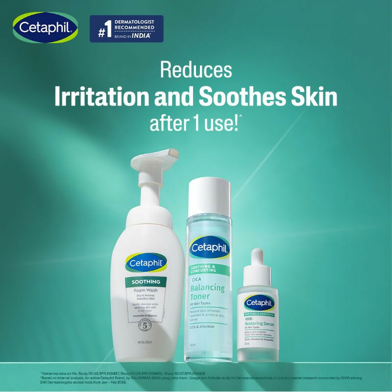 Cetaphil CICA Toner, Skin Barrier Protection, Reduces Irritation | Grocsy