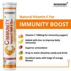 Nutracology Cimmunity Vitamin C 1000mg Effervescent Tablet For Glowing Skin, Immunity Booster | Grocsy