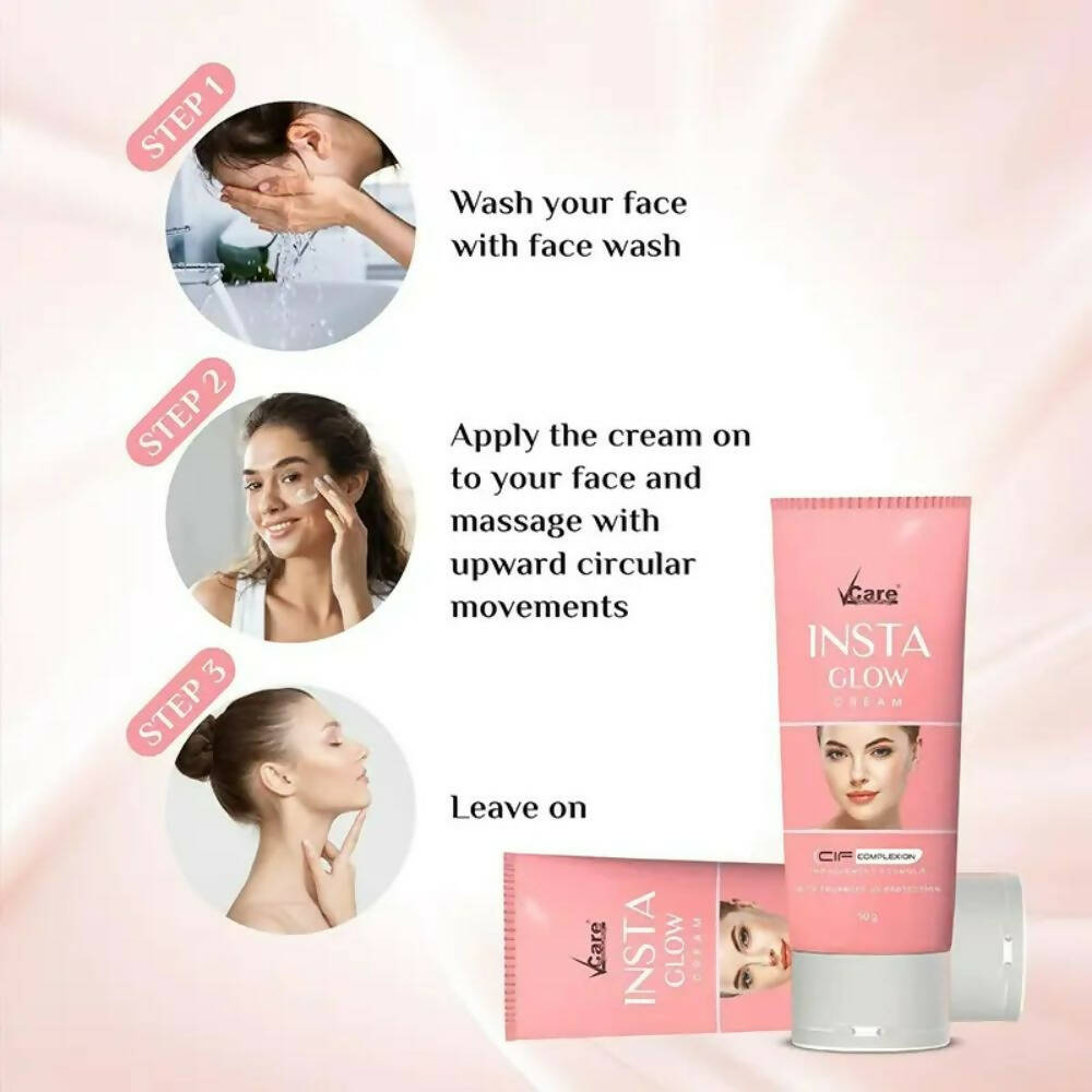 VCare Skin Brightening Insta Glow Cream | Grocsy