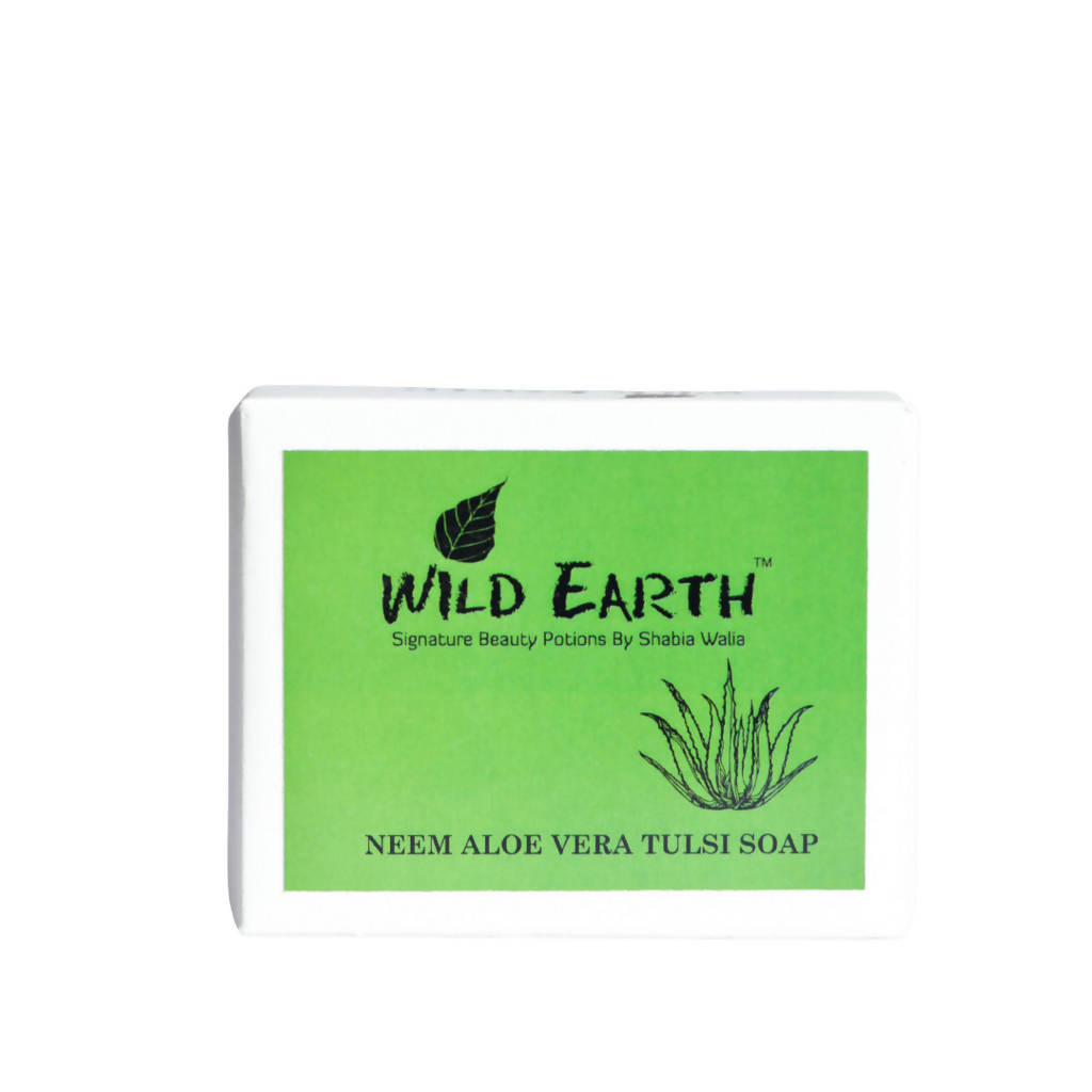 Wild Earth Neem Aloe Vera Tulsi Soap | Grocsy