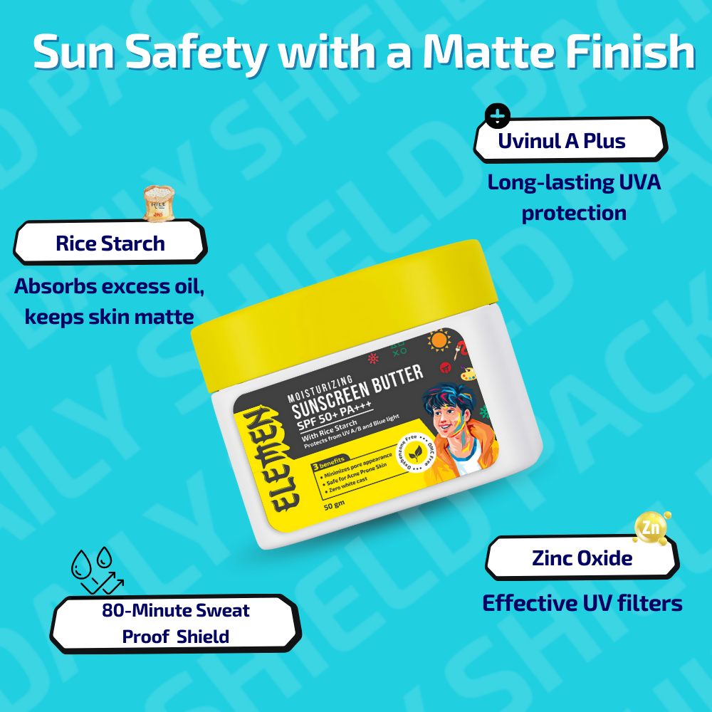 Elemen Daily Shield Pack: Facewash + Moisturiser + Sunscreen | Grocsy