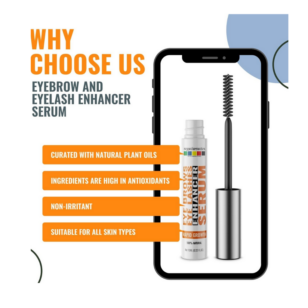 Organix Mantra Eyebrow Eyelashes Growth Serum | Grocsy