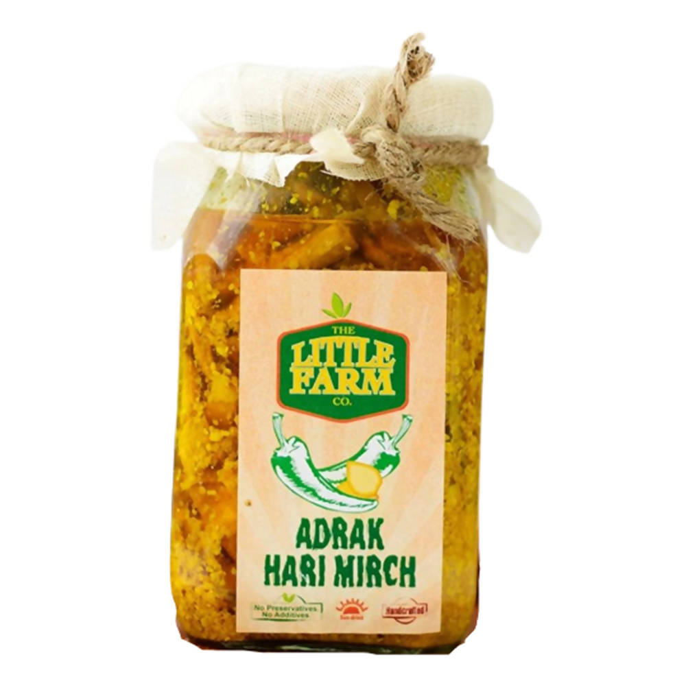 The Little Farm Co Adrak Hari Mirch Pickle | Grocsy