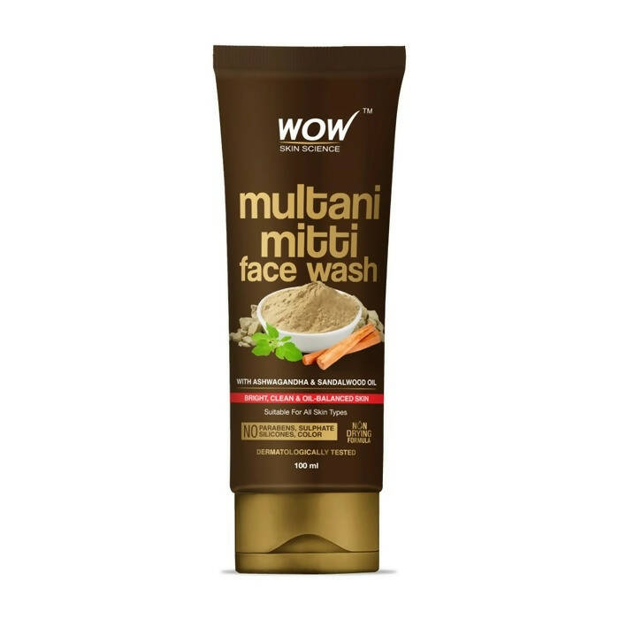 Wow Skin Science Purifying Multani Mitti Face Wash | Grocsy