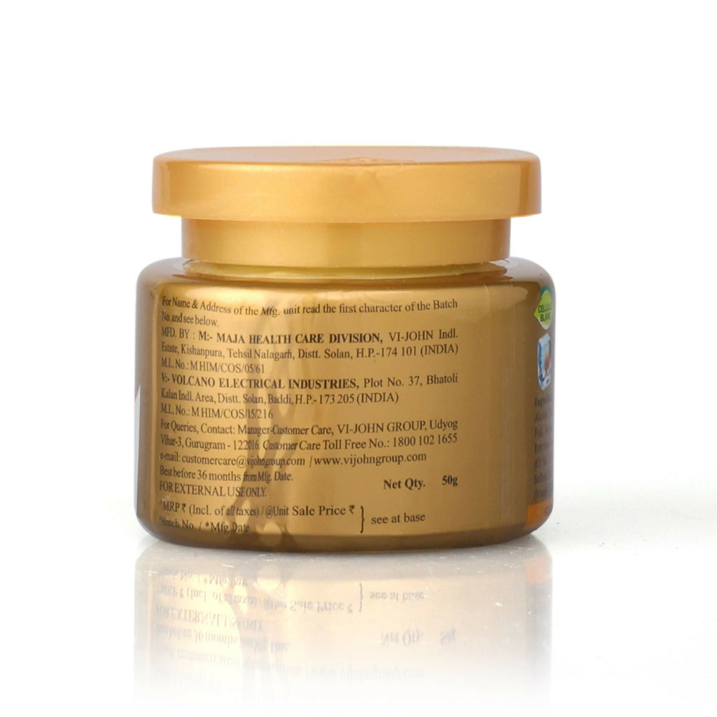 VI-JOHN Saffron Gold Skin Fairness Cream with Vitamin E & Mulberry Extracts | Grocsy