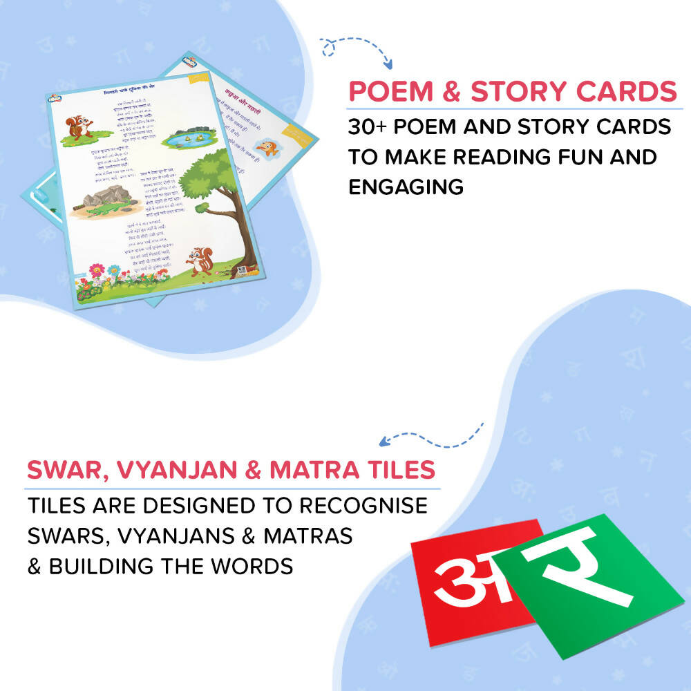 ClassMonitor Hindi Language Learning Kit with Free Mobile App for kids of Age 2.5-5.5 Years | Grocsy