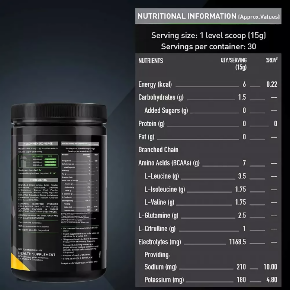 MuscleBlaze BCAA Pro Fruit Punch | Grocsy