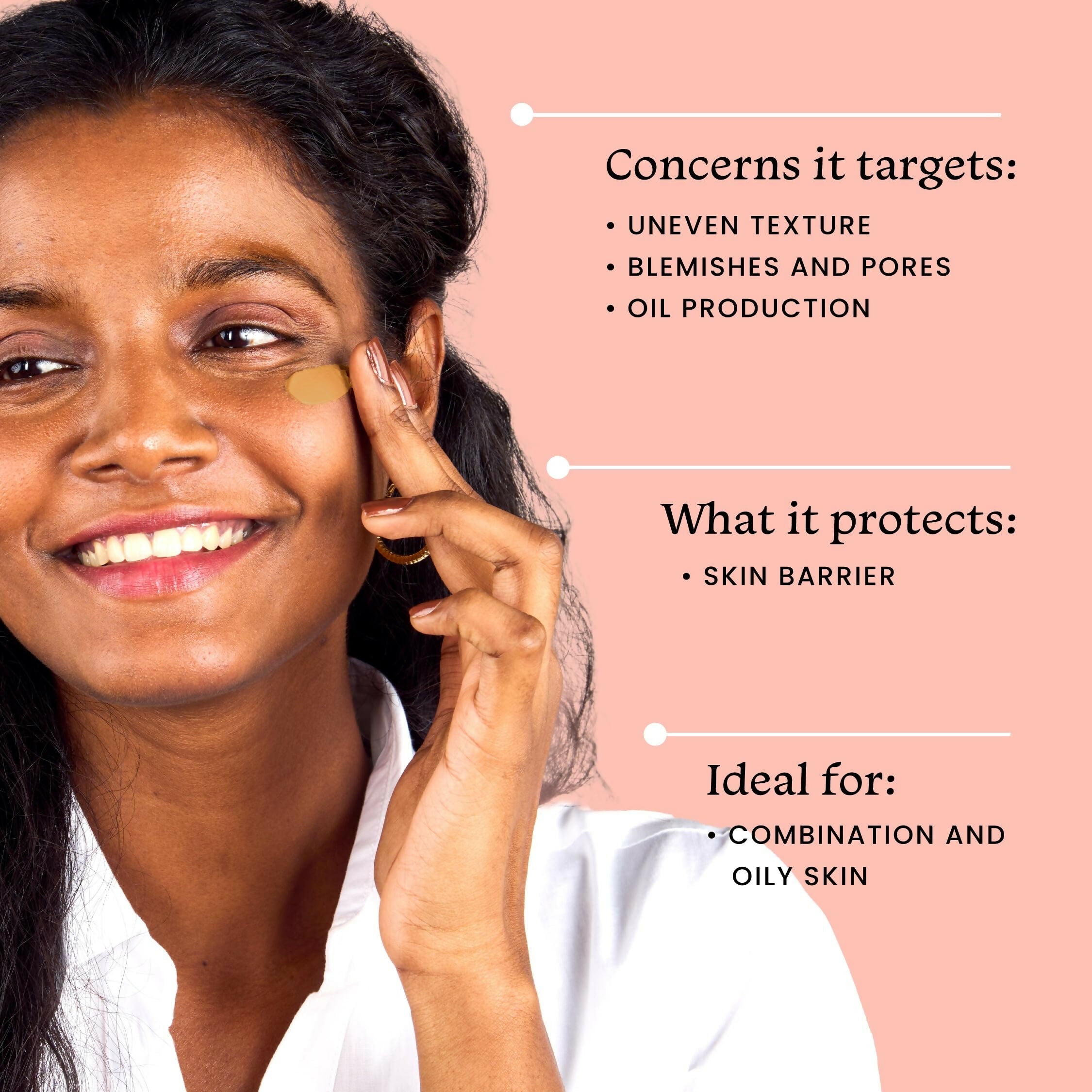 Foxtale Tinted Sunscreen SPF 50 PA++++ & Primer Shade 1 - Deep, Water Resistant with Dry-Touch Finish, Blurs Out Pores | Grocsy