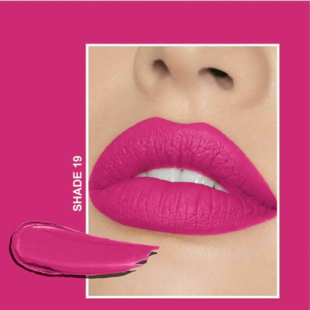Flicka Tomato Pink Matte Finish Lipstick Shade 19 | Grocsy