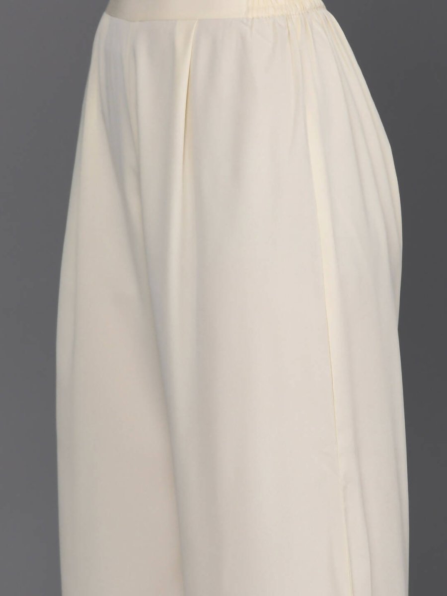 Ahalyaa Women's Traditional wear Kurta Set - Off White | Grocsy