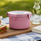 Signoraware Lock N Store Stainless Steel Container - Pink | Grocsy