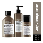 L'Oreal Professionnel Absolut Repair Molecular Shampoo, Rinse-Off Serum & Leave-In Mask Damaged Hair | Grocsy