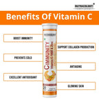 Nutracology Cimmunity Vitamin C 1000mg Effervescent Tablet For Glowing Skin, Immunity Booster | Grocsy