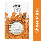 Nykaa Skin Secrets Indian Rituals Almond + Yogurt Sheet Mask For Revitalized & Nourished Skin | Grocsy